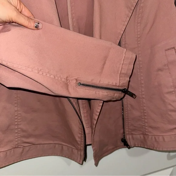 Market & Spruce- Jaclyn Knit Moto Jacket, size xl - Picture 6 of 12